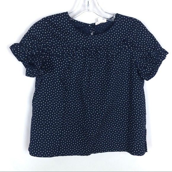 Crewcuts 2 PIECE GIRLS SET Navy polka dot blouse & Skirt Set - Picture 3 of 12